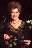 Mary at the Great Lakes Regional Award Banquet, 2005-06, with Boodles award!